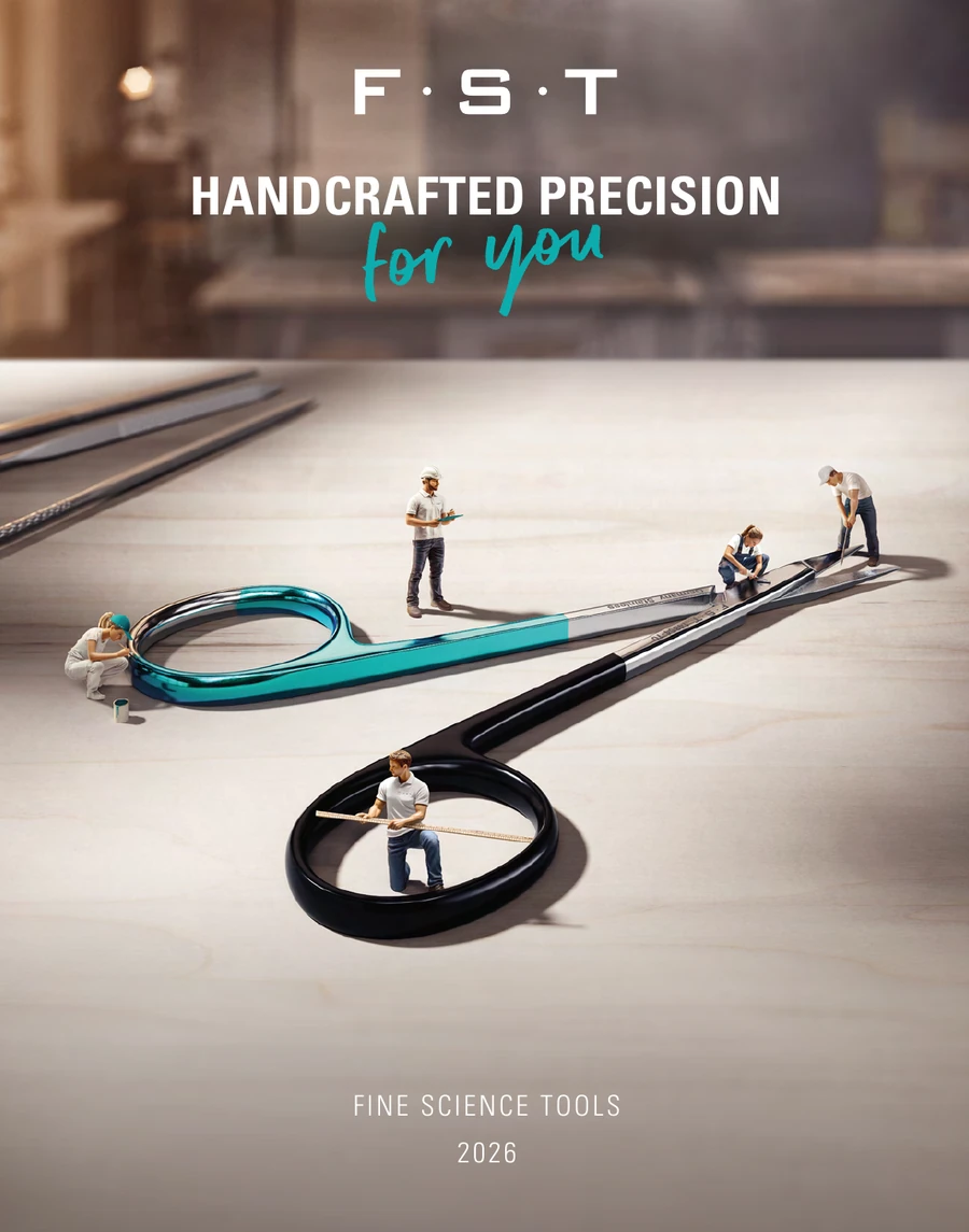 Fine Science Tools 2026 catalogue cover
