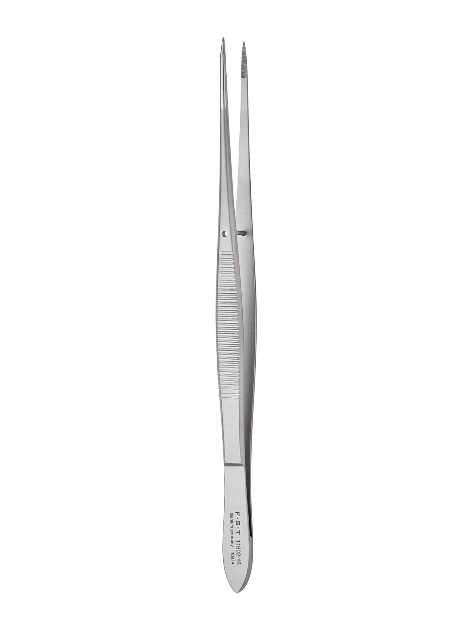 Titanium Forceps - Straight - Serrated - 16 cm