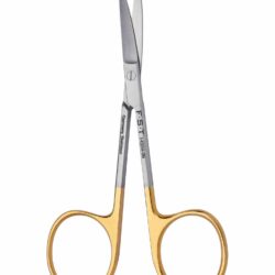 Fine Scissors  Tungsten Carbide  ToughCut  Curved  9cm