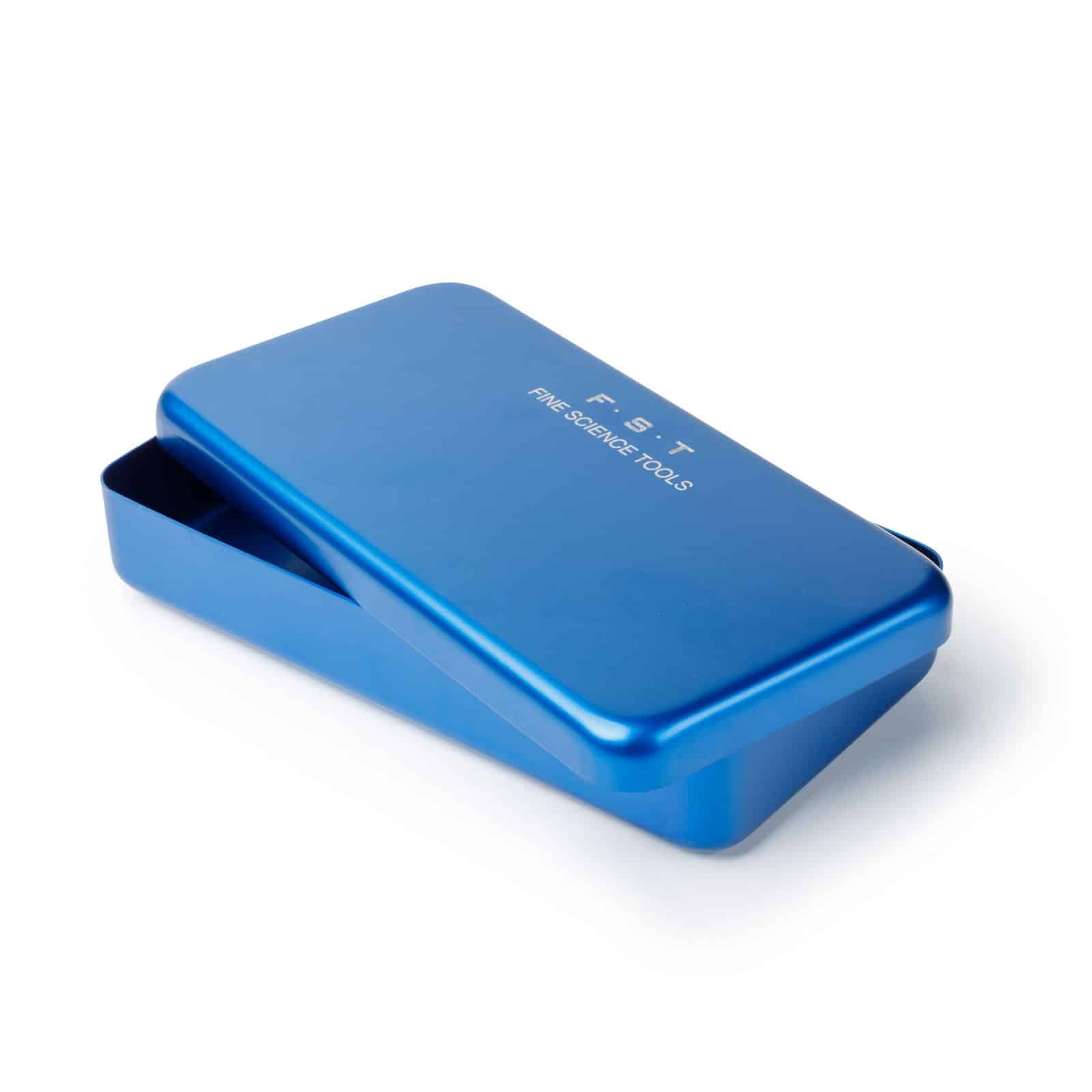 Instrument Case, Blue, Aluminum, 18 × 9 × 3 cm
