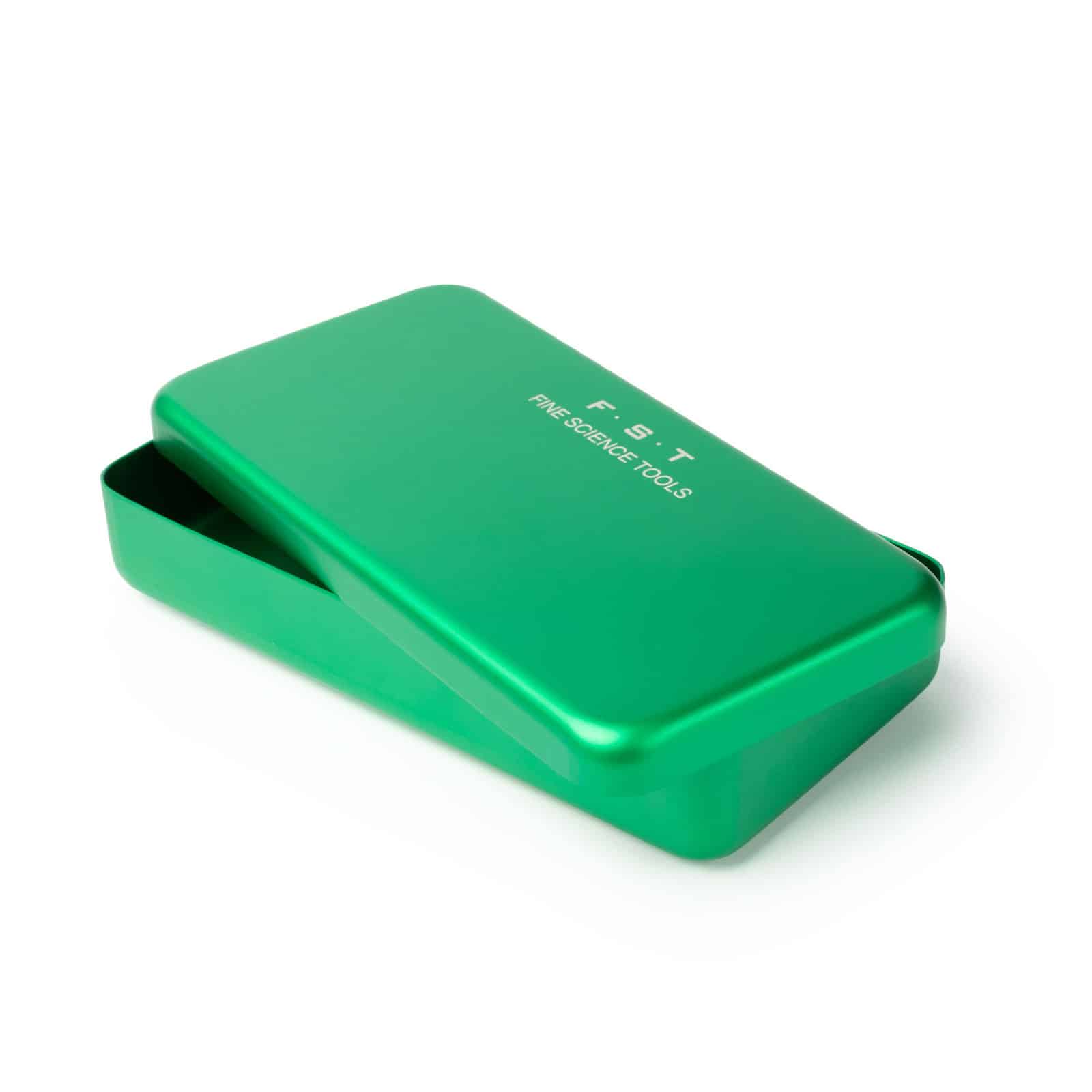 Instrument Case, Green, Aluminum, 18 × 9 × 3 cm