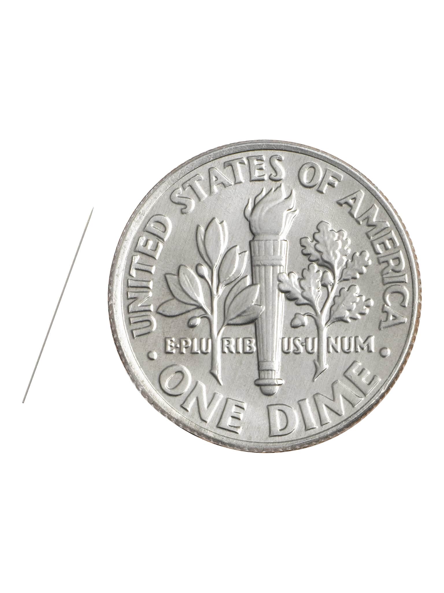 Stainless Steel Minutien Pins - 0.1 mm Diameter